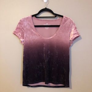 American Eagle Velvet Top